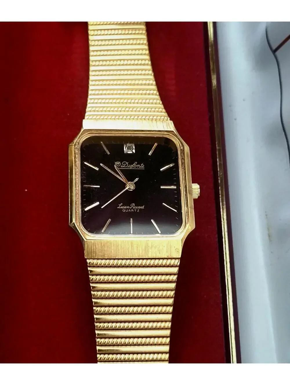 Very Rare Dufonte Black Diamond Dial‎ Mens Watch New In Box